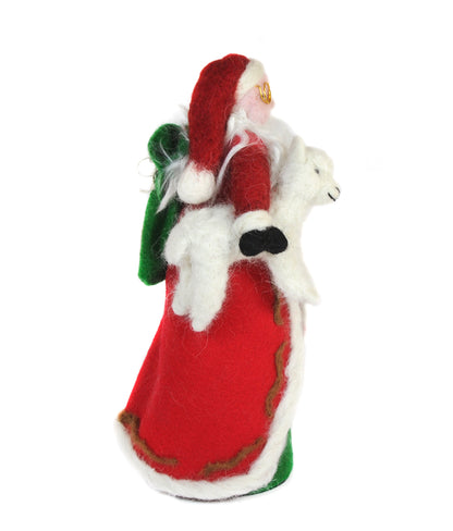 Father Christmas 2022: Felted Alpaca Sculpture