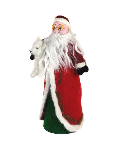 Father Christmas 2022: Felted Alpaca Sculpture