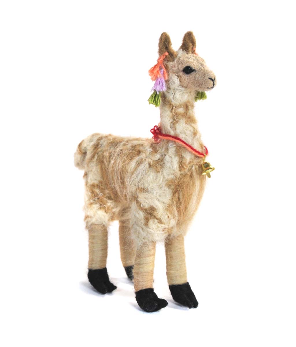 Llama: Felted Alpaca Sculpture