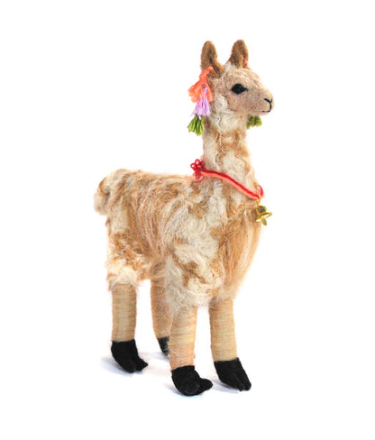 Llama: Felted Alpaca Sculpture