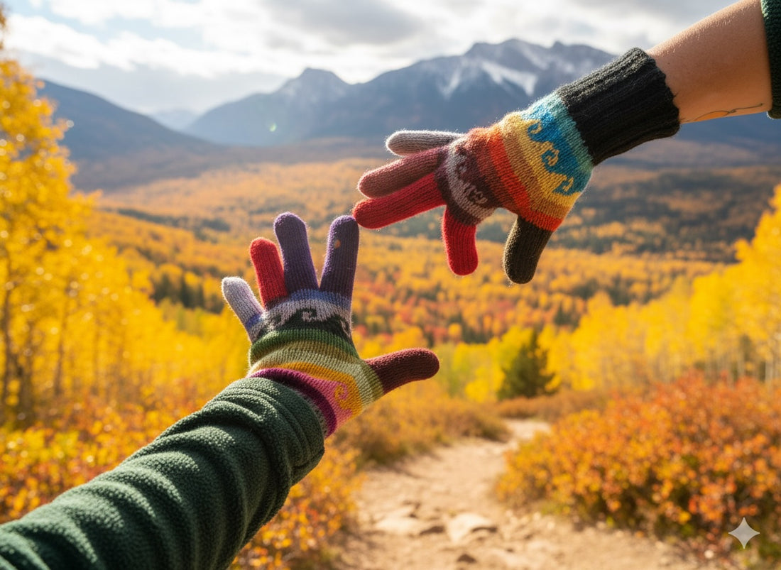 Fiesta Reversible Gloves - Adult