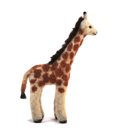Giraffe: Wildlife Felted Alpaca Sculpture