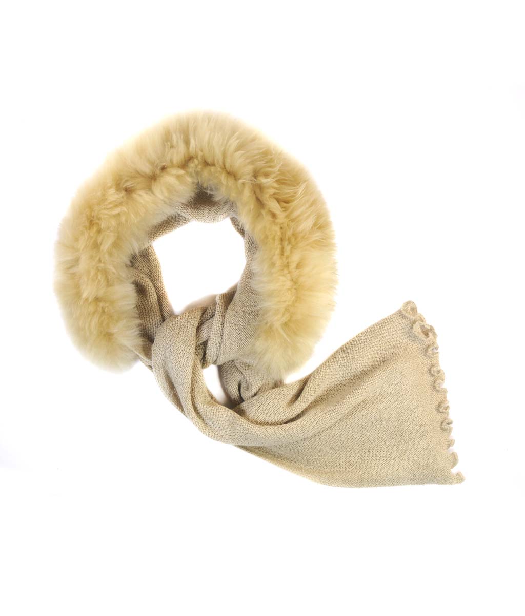 Glamour Links Scarf: Baby Alpaca Fur