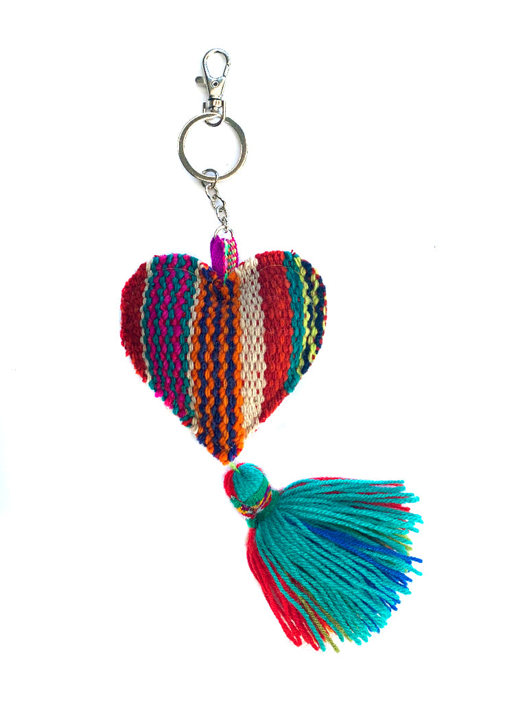 Heart Tassel Bag Charm