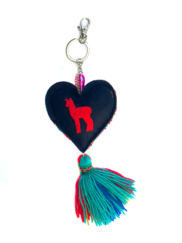 Heart Tassel Bag Charm