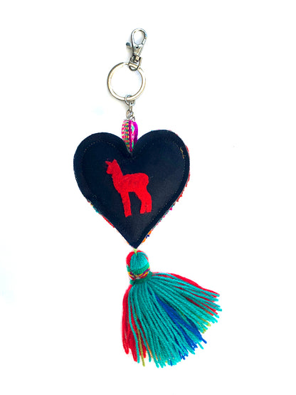 Heart Tassel Bag Charm