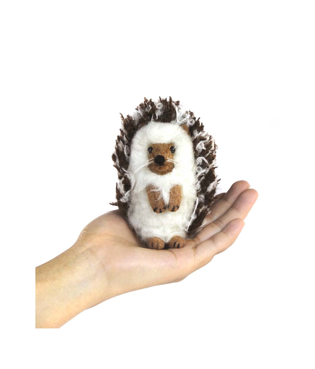 Hedgehog: Wildlife Felted Alpaca Sculpture