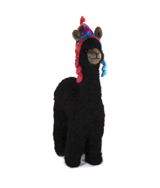 Herdsire Huacaya 12" Alpaca Fiber Sculpture