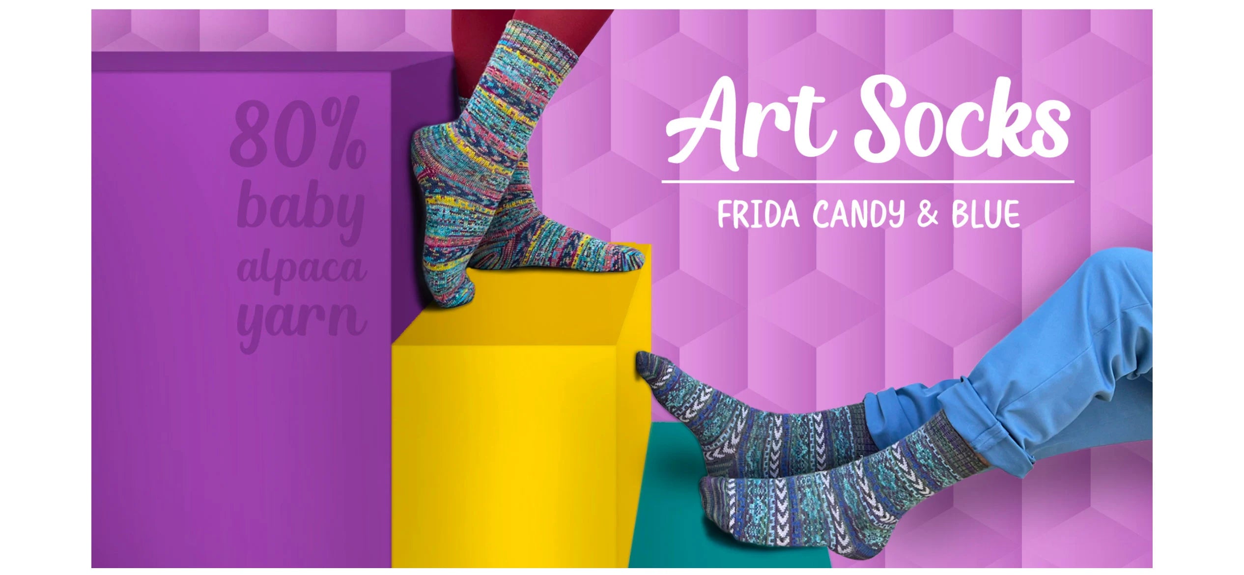 Frida Art Socks-Blue