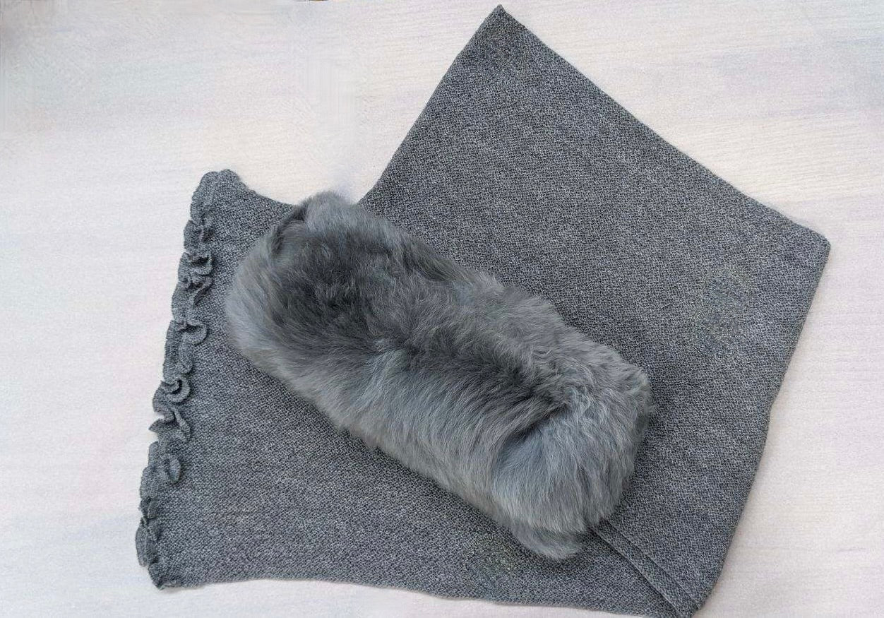 Glamour Links Scarf: Baby Alpaca Fur