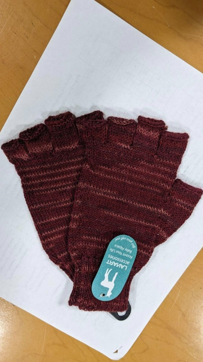 Royan Mid Finger Gloves-Merlot