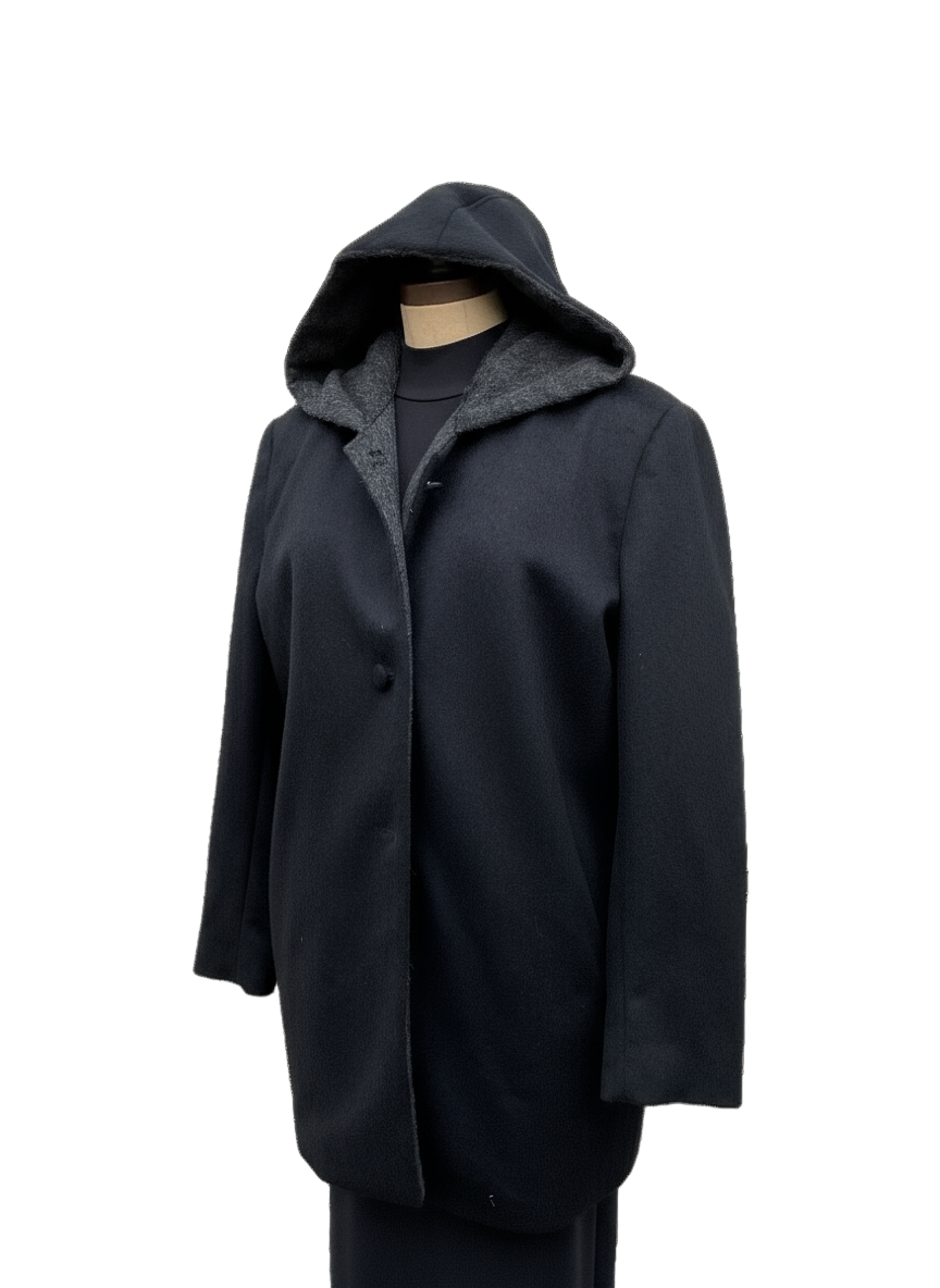 Hooded Two Tone Jacket