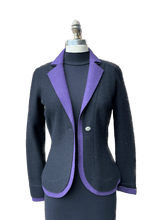 Pretty Black/Purple Jacket - Lanart Alpaca