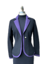 Pretty Black/Purple Jacket - Lanart Alpaca