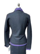Pretty Black/Purple Jacket - Lanart Alpaca