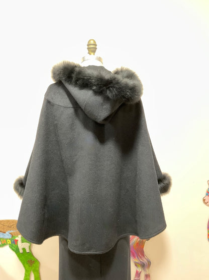 Royalty Fur Hooded Cape