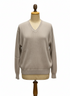 Classic V Neck Alpaca Wool Sweater - Lanart Alpaca