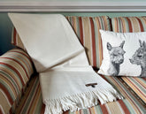 Pure Baby Alpaca Throw Blanket - Pearl - Lanart Alpaca