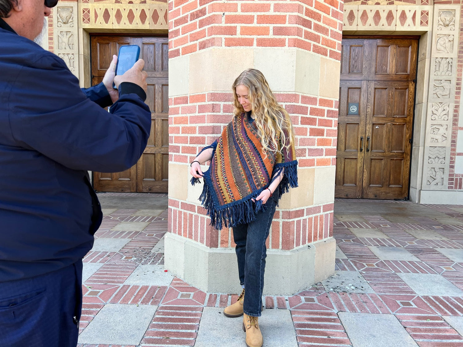 Tapestry Weave Poncho