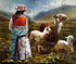 Pastora With Suri Painting - Lanart Alpaca