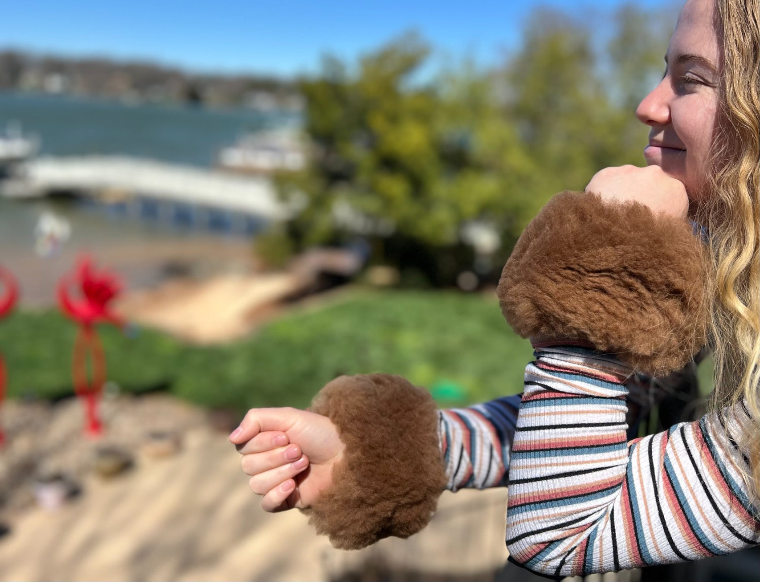 Fur Wrist Warmers