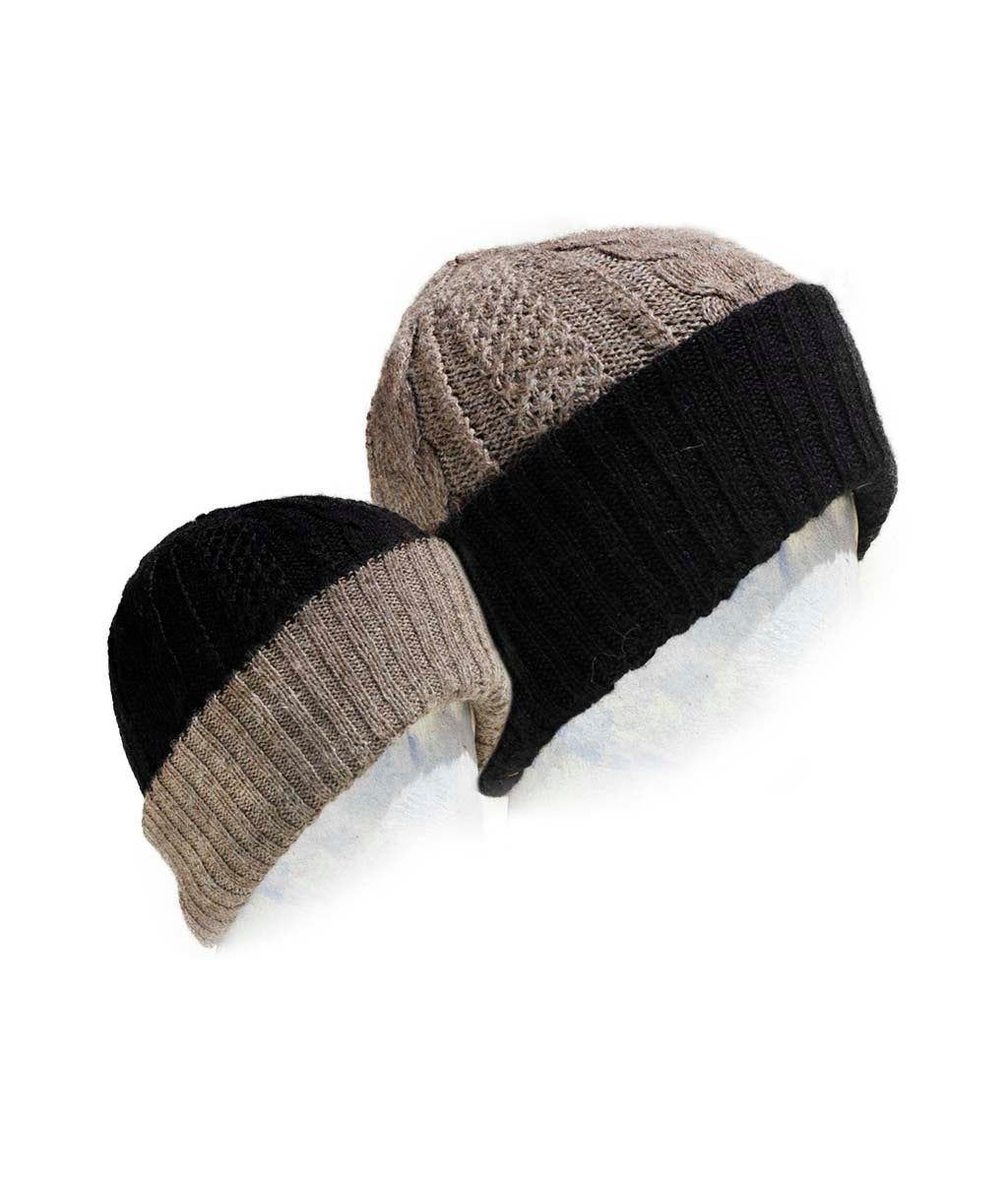 Irish Reversible Alpaca Beanie