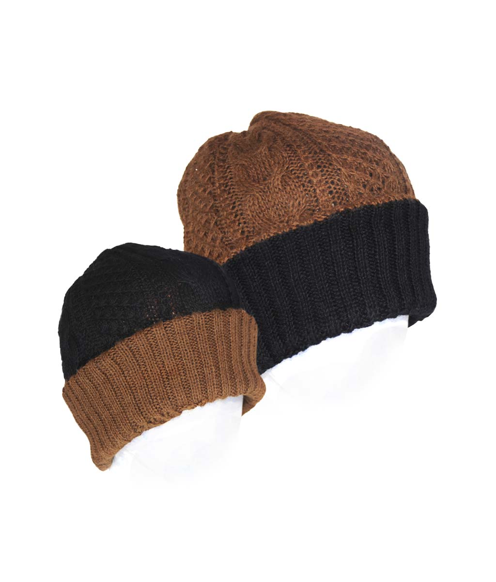 Irish Reversible Alpaca Beanie