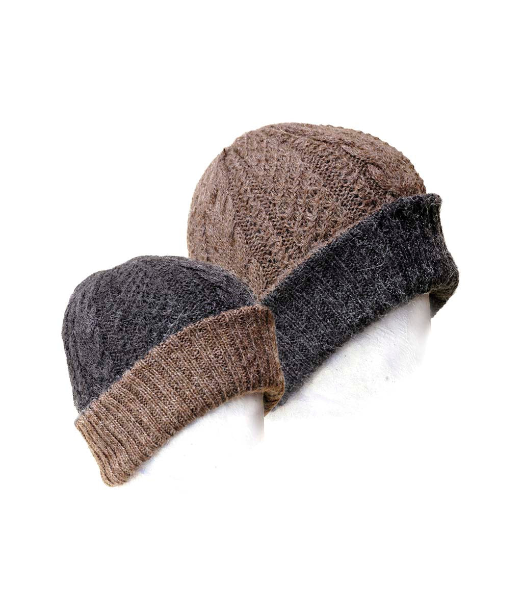 Irish Reversible Alpaca Beanie