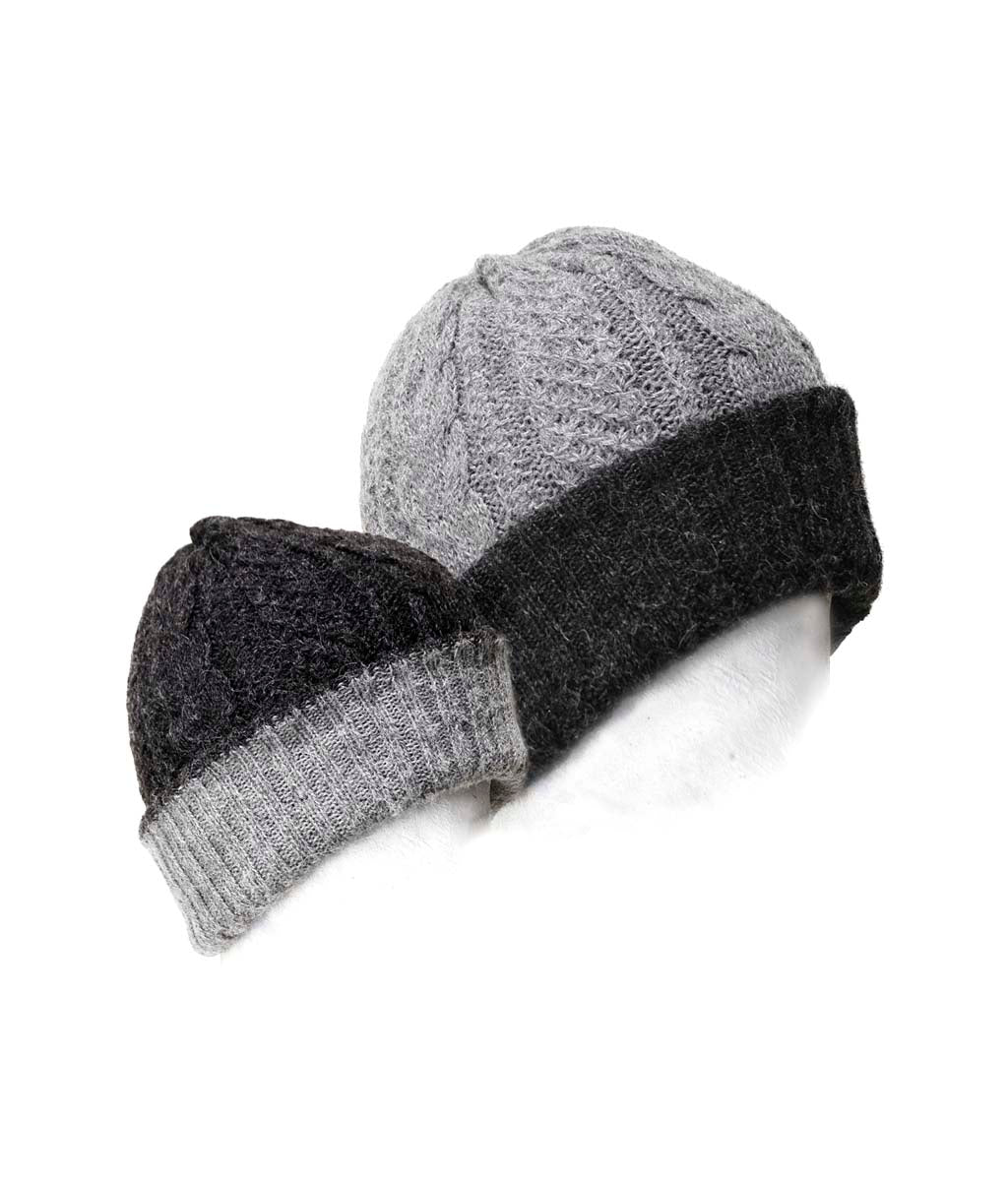 Irish Reversible Alpaca Beanie