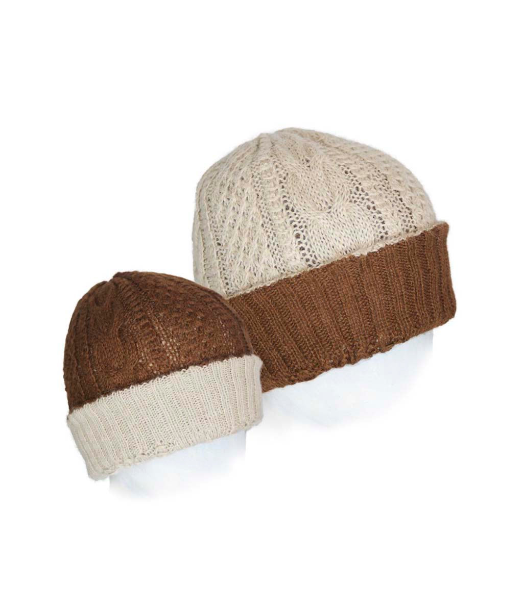 Irish Reversible Alpaca Beanie