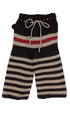 handknit sweet striped monkey pants 