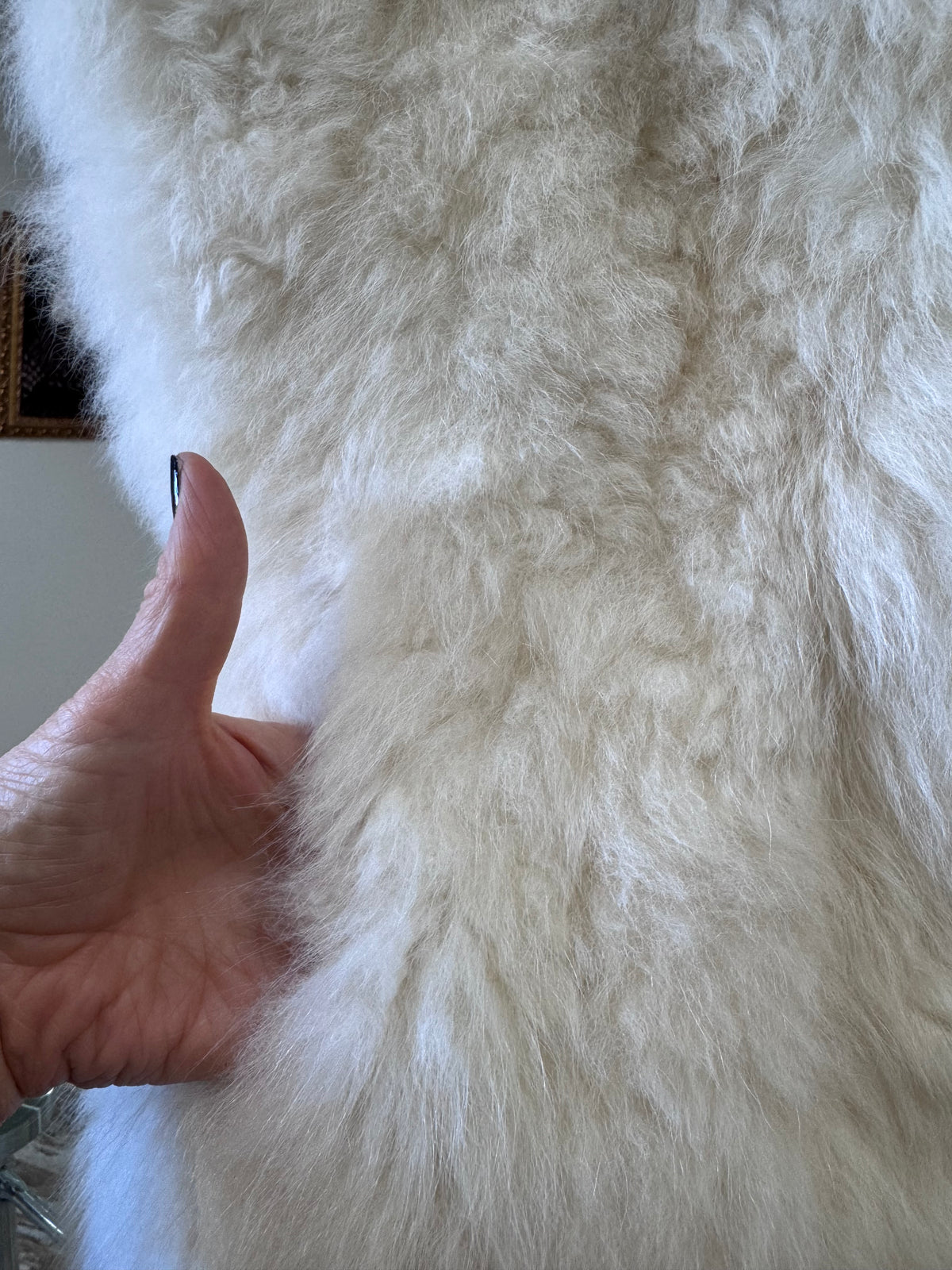 Ellegant fur vest with pckets and lining