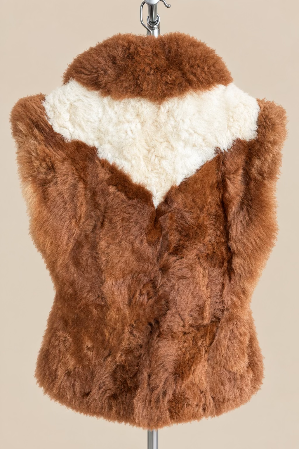 Western alpaca fur vest