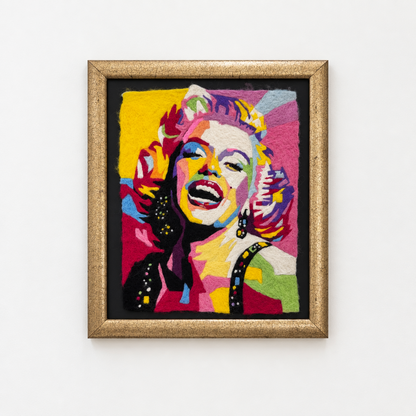 Framed and ready to hang marylin monroe portrait in a high end gold frame