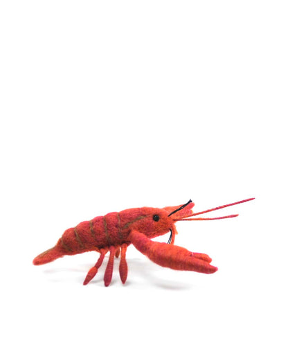 Lobster: Felted Alpaca Sculpture