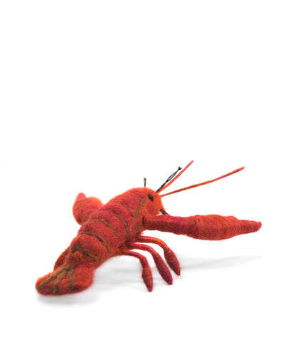 Lobster: Felted Alpaca Sculpture