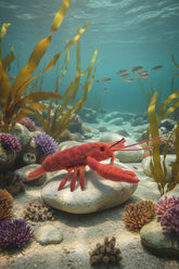 Lobster - Lanart alpaca fiber