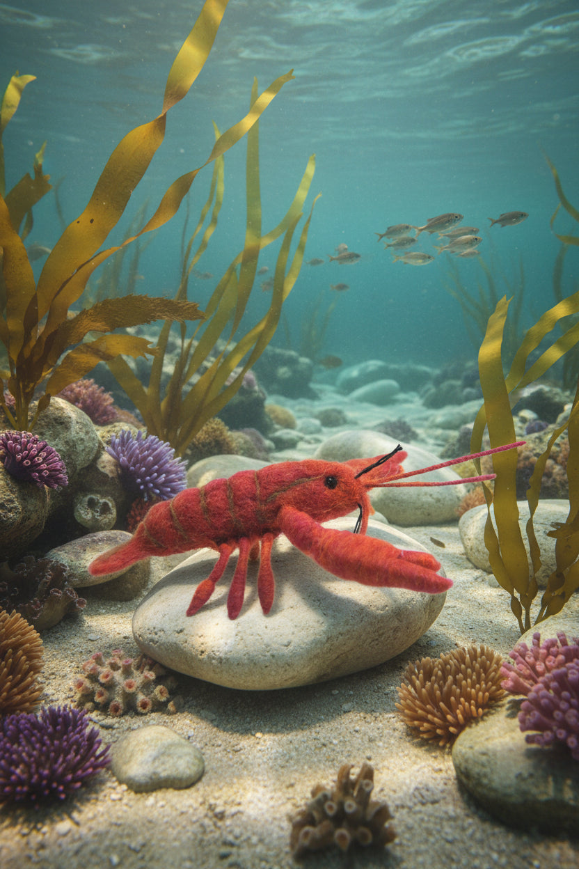 Lobster - Lanart alpaca fiber