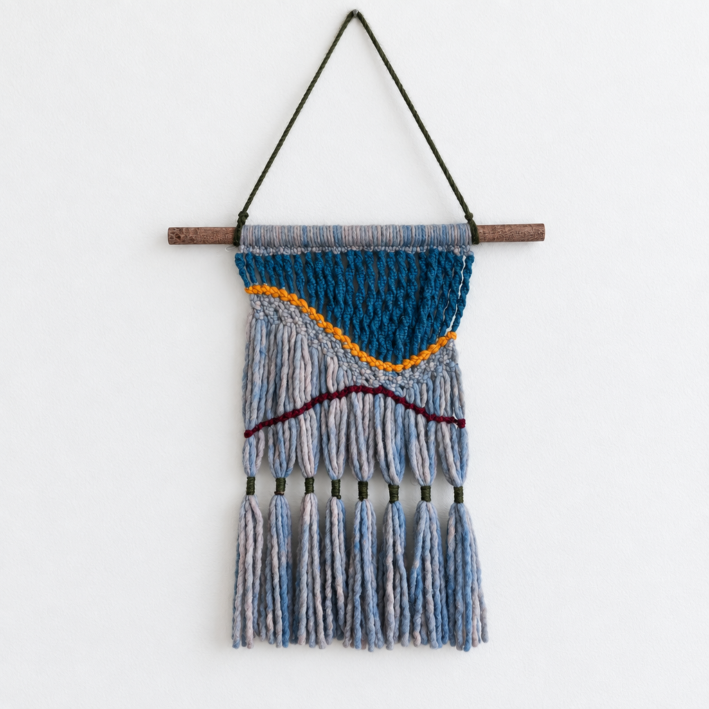 unique one of a kind wall art in alpaca fiber