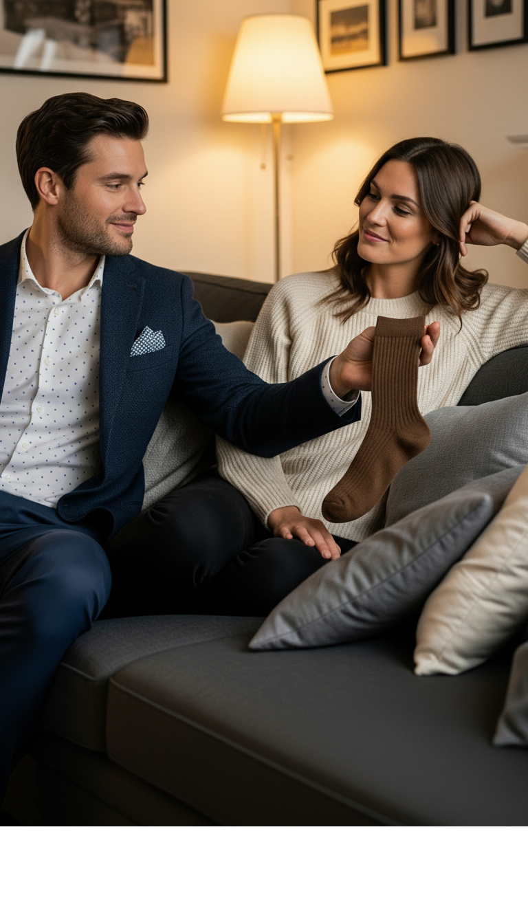 True Rib Dress Socks-RoseGray