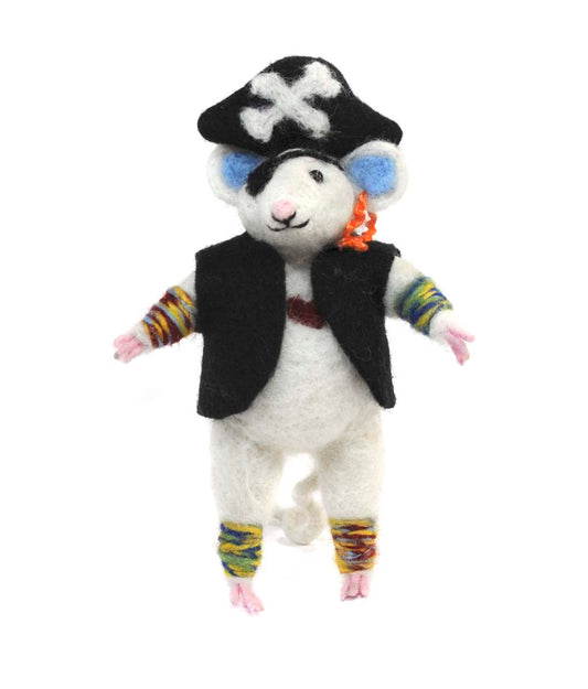 Mouse Pirate: Felted Woolpaca