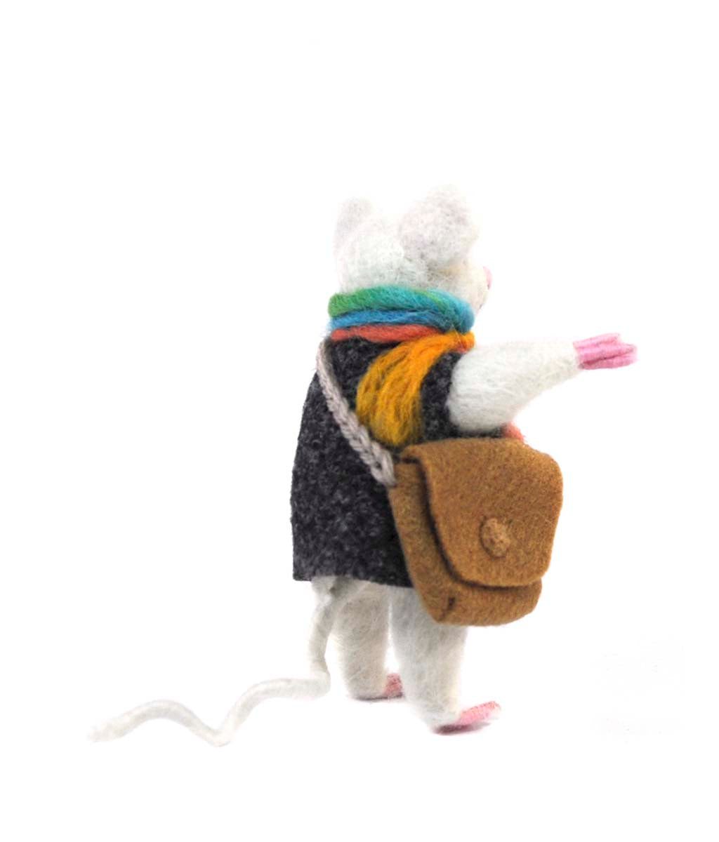 Mouse Researcher: Felted Woolpaca