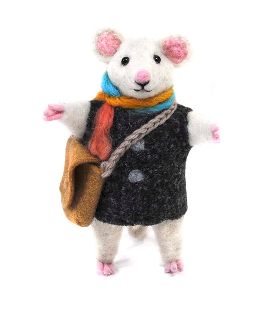 Mouse Researcher: Felted Woolpaca