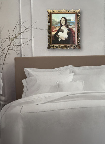 Mona Lisa—Needle-Felted Alpaca Fiber Portrait