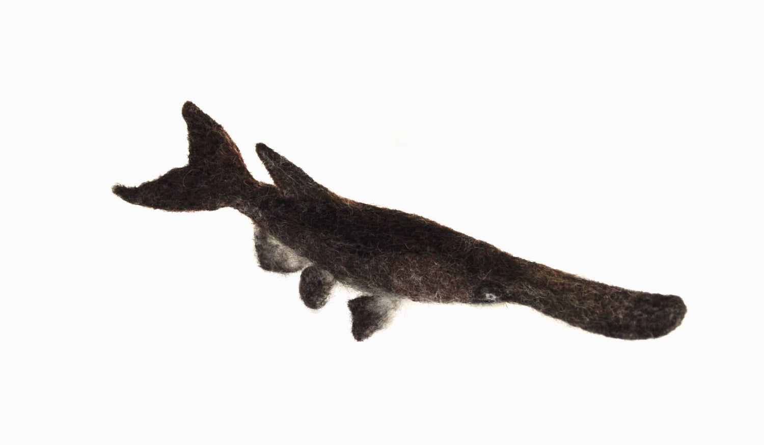 Paddlefish: Felted Alpaca Sculpture