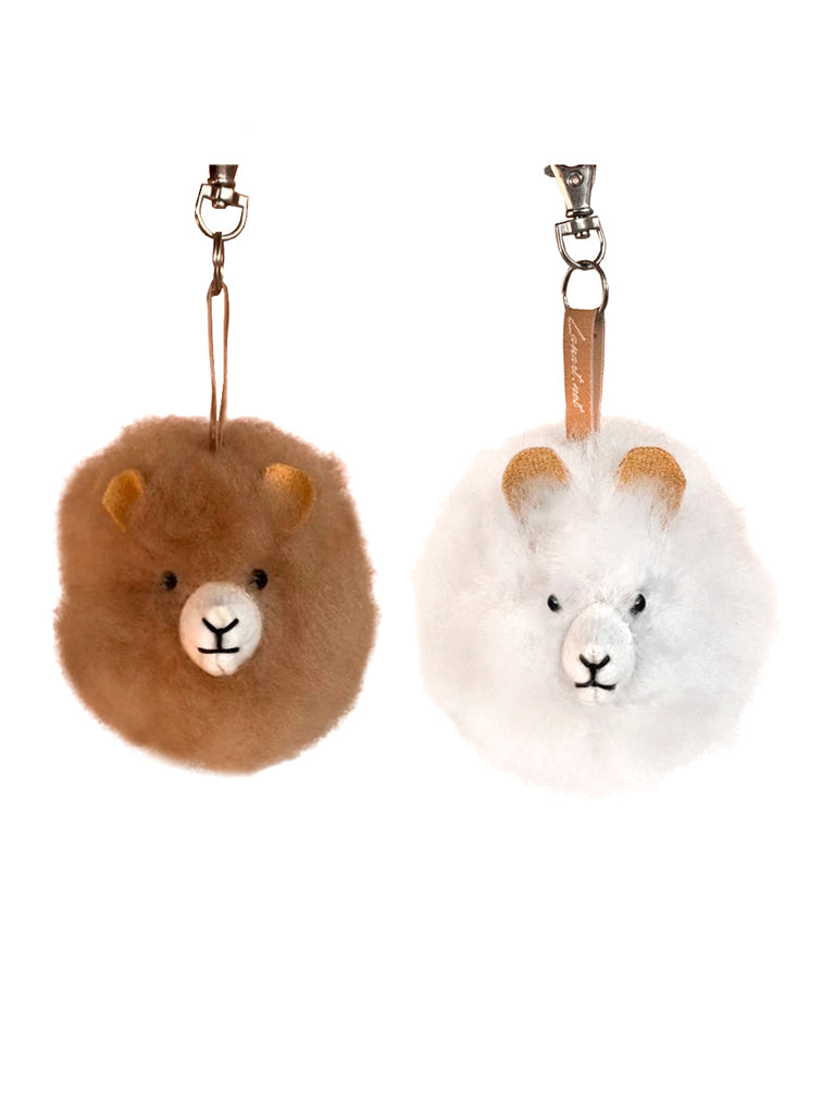 Plush Alpaca Face Charm