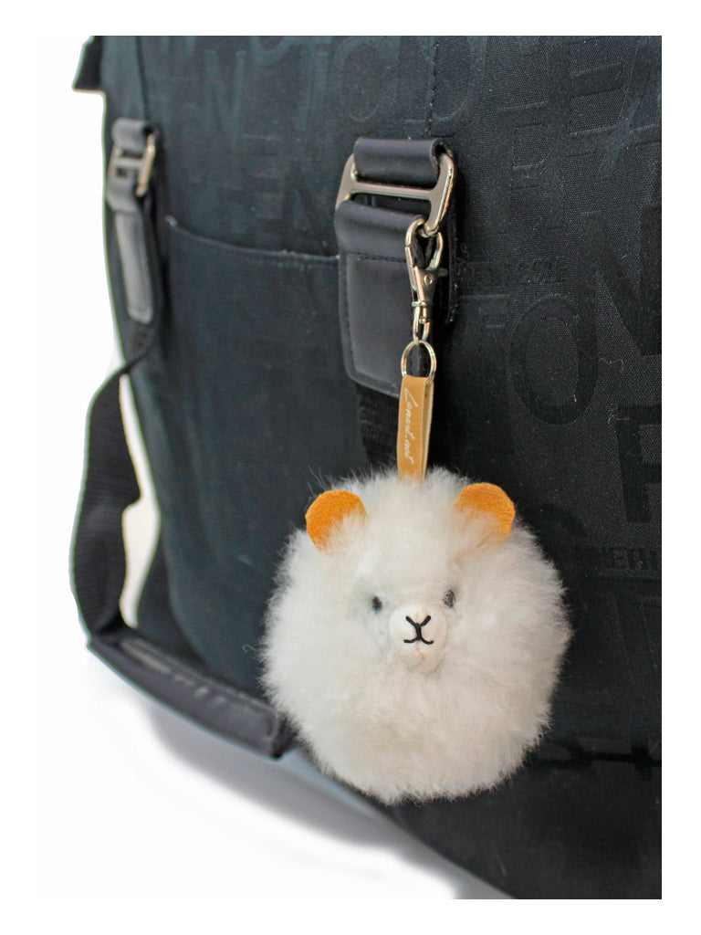 Plush Alpaca Face Charm