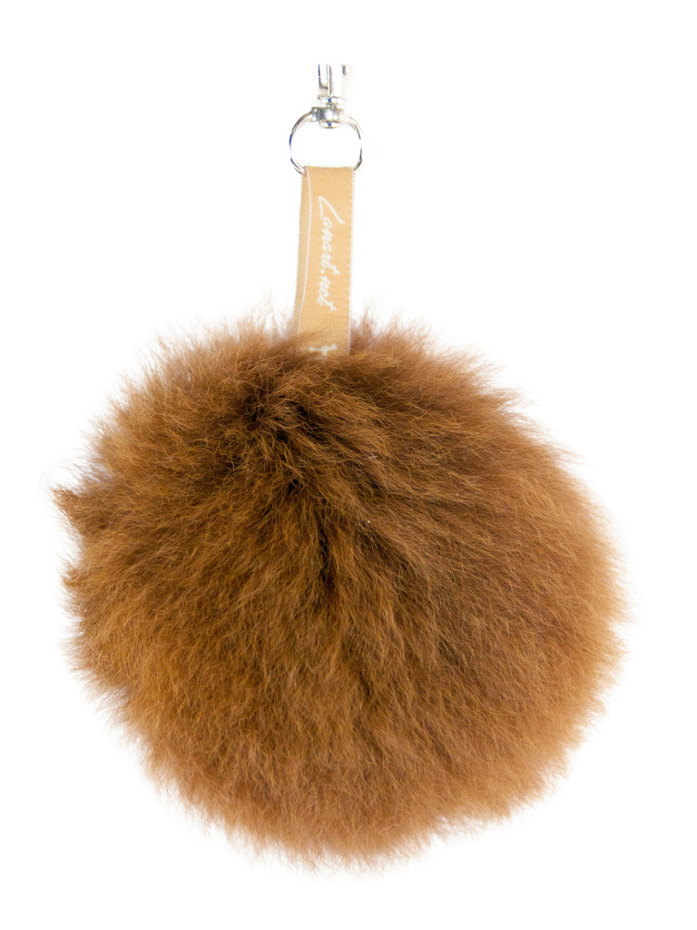 Plush Pompom Charm: Natural