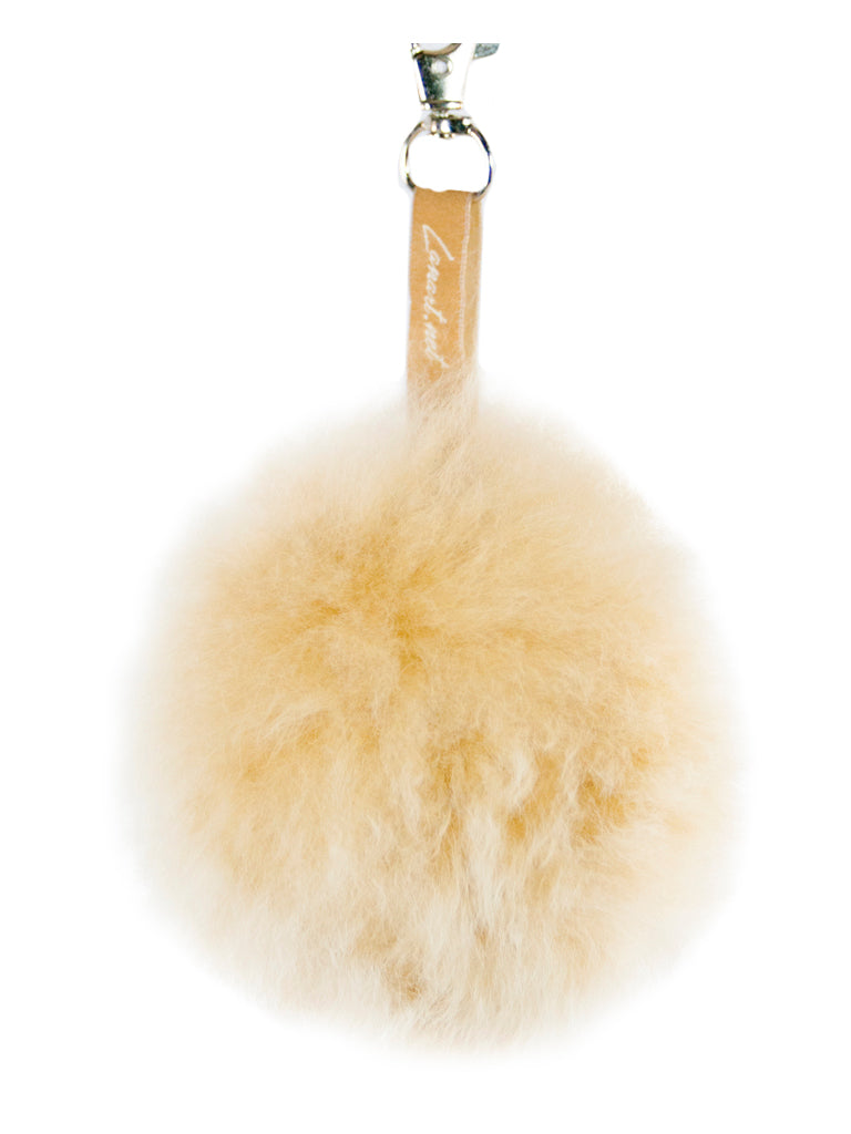Plush Pompom Charm: Natural