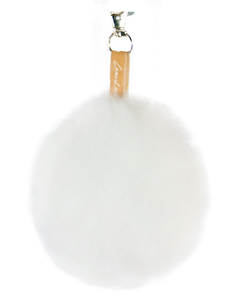 Plush Pompom Charm: Natural